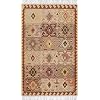 Momeni Nomad Wool Hand Knotted Traditional Indoor Area Rug, Rust, 3'6" X 5'6"