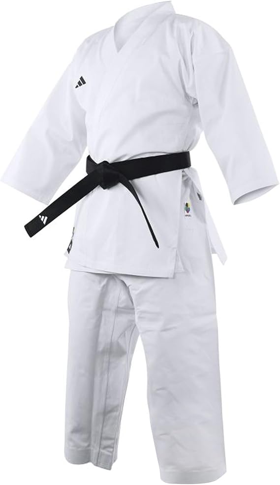 Adidas WKF Club Karate Gi for Men, Women & Kids Perfect for Training and Sparring Durable Polycotton Martial Arts Uniform with Elasticated Waistband and Breathable Mesh Feature