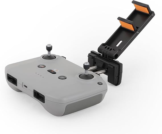 Adjustable Tablet Extended Bracket Holder for DJI Neo /Mini4 Pro/AIR3S Drone Remote Controller RC-N1/RC-N2 Remote Controller iPad Mount Holder (Black)