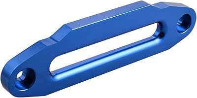 Astra Depot 10 x 3 High-Grade Aluminum Hawse Fairlead ATV UTV Truck KFI Ramsey Synthetic Winch Rope 15000lbs Blue