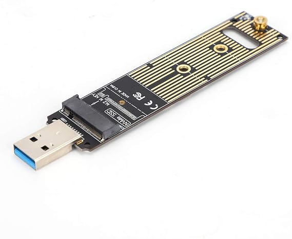 M.2 NVME to USB HDD Riser Card M.2 NVME SSD to USB Adapter Board Hard Disk Converter Board for High speed Retrieval