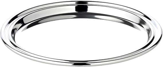 EDZARD serving tray Pipe, round, silver-plated, diameter 17 cm