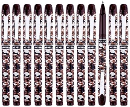 BaoKe Roller Ball Pens, Liquid Gel Needlepoint Pens 0.5mm, Writing Signature for Office, 12Pcs Pack PC2588(black)