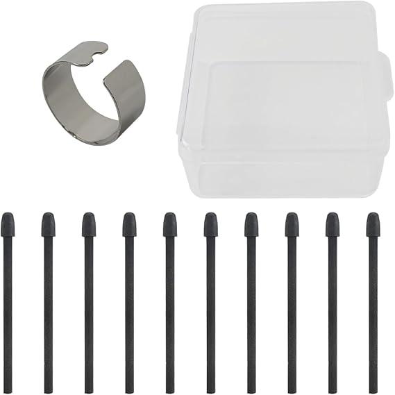 10Pcs 1.6mm Pen Tips Replacement for BOOX Pen Plus/Pen2 Pro/Max Lumi2/Note Air2/Note5/Nova Air C Stylus/Triangular Pen/SofterRound-Shaped Stylus Tip, Nib