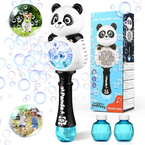 Bubble Machine for Kids Ages 4-8 Years Old: Light Up Bubble Wand for Parties Outside Toys for Toddlers 3-5 Automatic Bubble Machine Rechargeable Gifts for 3  Year Old Girl Boy
