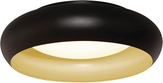 AFX Kayce 15'' LED Flush Mount - Black Finish