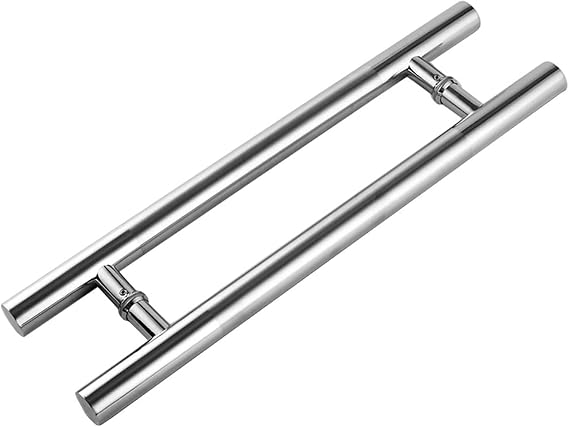 Stainless Steel Round Tube Handle, Two-Sided Glass Shed Door Pull Handle, KTV Door Push-Pull Handrail Office Glass Door Handle (1200900mm)