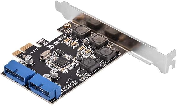 Tosuny PCIE to USB 3.0 2Port Express Card, Low Profile PCIExpress to Internal 2 Port 19Pin Header USB 3.0 Card Adapter