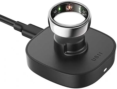 Compatible with Oura Ring Gen3 Charger, Upgraded Safety Mechanism and USB-C Cable Charger One-Step Charging Dock for Smart Ring Size 10