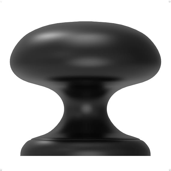 trust4care 4-Pack Matte Black Large Knobs+9-Pack Flower Knobs