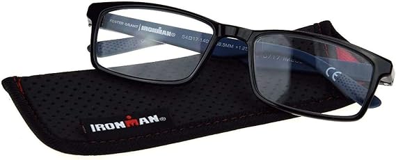 Foster Grant Ironman IronFlex IM2002 Men's Reading Glasses +1.50