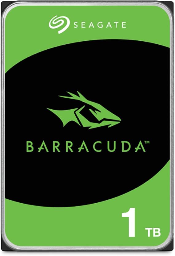 Seagate Bare Drives BarraCuda 1TB Internal Hard Drive HDD 3.5 Inch SATA 6 Gb/s 7200 RPM 64MB Cache for Computer Desktop PC Frustration Free Packaging ST1000DMZ10/DM010