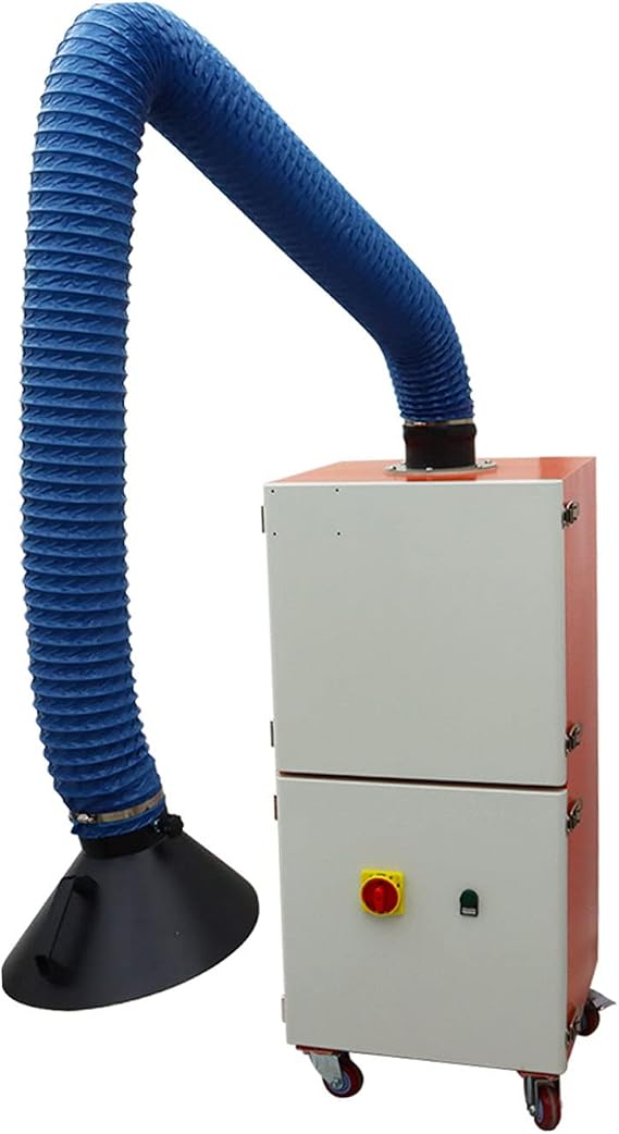 220V Welding Fume Extractor Mobile Welding Fume Purifier Industrial Welding Fume Collector with Single Suction Arm 396m3/h