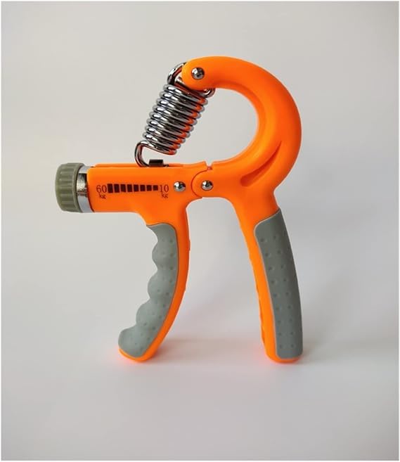 EDEDE Digital Force Gauge, Adjustable Heavy Gripper Fitness For Hands Grips Wrist Training Increase Strength Spring Finger Pinch Carpal Expander Widely Used(Orange grey)