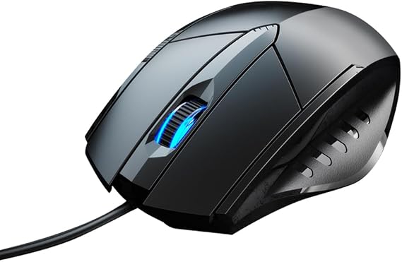 Wired USB Mouse, 1200 DPI Corded Computer Mouse with Silent Click, 3-Button Ergonomic Design for Windows PC, Mac, Laptop & Desktop 1.4M Cable