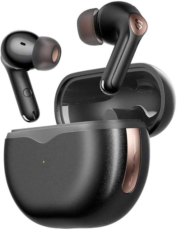 SoundPEATS Air4 Pro Aptx 5.3 Hibrit Aktif Gürültü Önleme Bluetooth Kulak İçi Kulaklık - Siyah
