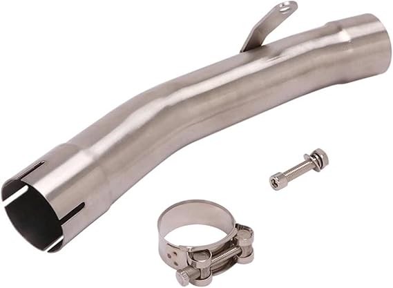 Motorcycle Exhaust Pipe For Kawasaki For ZX6R For Ninja 636 2009-2020 Slip On Muffler Stainless Steel Middle Link Pipe End Silencer