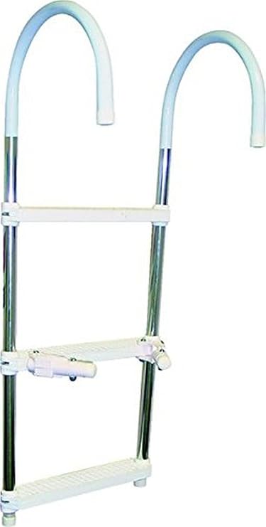 SeaSense Boat Ladder (3 Step), 15"W x 37"H, Silver/White