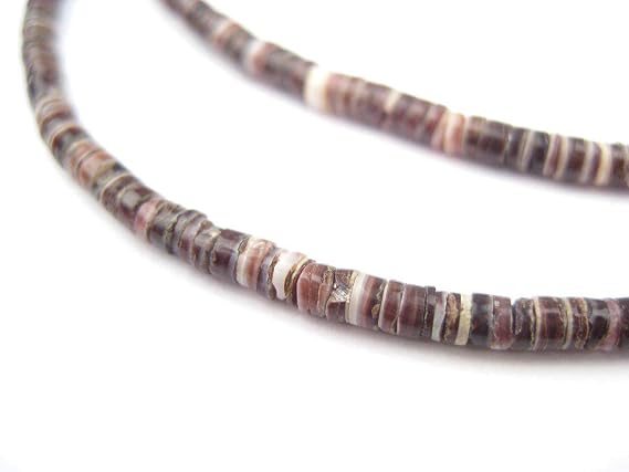 The Bead Chest Oyster Shell Heishi Beads (3mm)