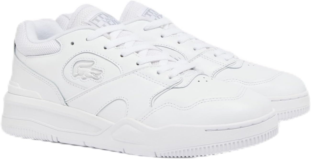 Lacoste Mens Lineshot Sneaker, WHT/WHT, 11.5