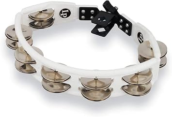 Latin Percussion Drum Set Tambourine, White (LP162)