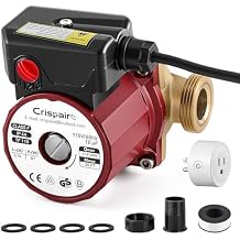 1/8 HP 115V Hot Water Recirculating Pump with 20 ft Cord Canned Rotor Circulator with 1-1/4" NPSM Union Brass Housing Direct Replacement for Grundfos UP15-29SU/LC 59896776