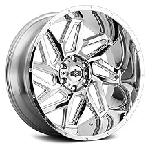 Vision 361 Spyder 22x12 6x5.5" -57mm Chrome Wheel Rim 22" Inch