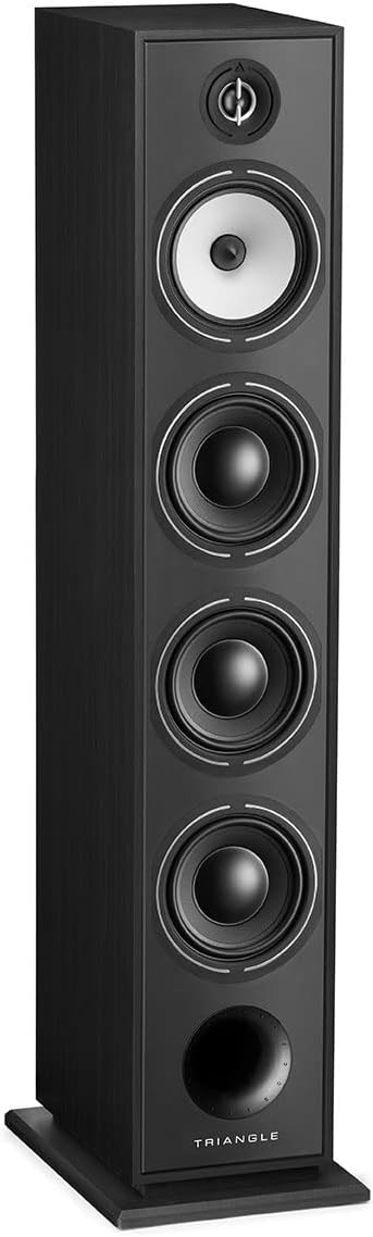 triangle - BOREA BR09 Hi-Fi Floorstanding Speakers - Power handling 170W - Efficiency 92 dB/W/m - 16cm Drivers - Versatile Music and Home Cinema - 206 x 1095 x 314 mm - Black (Piece)