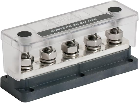 BEP Marinco Power Products 650A 5 Stud Buss Bar grey