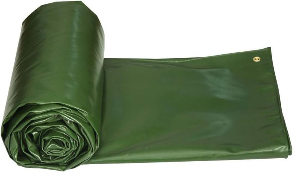 AOHMG Tarps Heavy Duty Waterproof with Grommets, Outdoor Poly Tarp 24 Mil Rainproof Awning Cloth Car Poly Tarpaulin,9.9x9.9ft3x3m