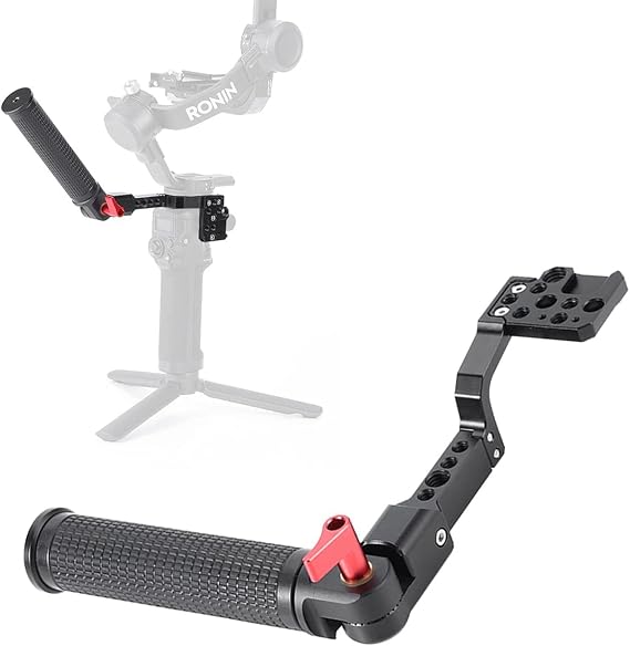 Gimbal Handle Grip Mount 180 Adjustable Monitor Mount Professional Video Handgrip Holder with Cold Shoe Plate for DJI Ronin S/SC/ RSC2