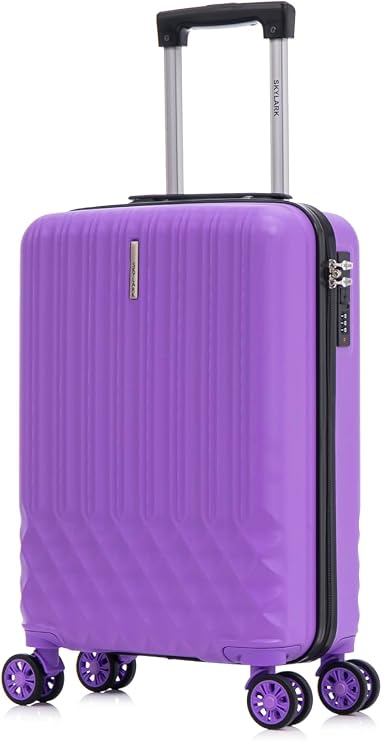 20" Cabin 55x35x20 Cabin Suitcase, Built in 3-Digit Combination Lock, Lightweight Carry On, 8 Wheels, Suitable for Ryanair, Easyjet, Paid Hand Luggage Carry-Ons 40 Litre