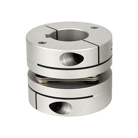 BORDSTRACT 8mm to 10mm Flexible Diaphragm Coupling D32 L28 Aluminum Alloy Motor Shaft Coupler for 3D Printer CNC Machine Servo Stepped Motor