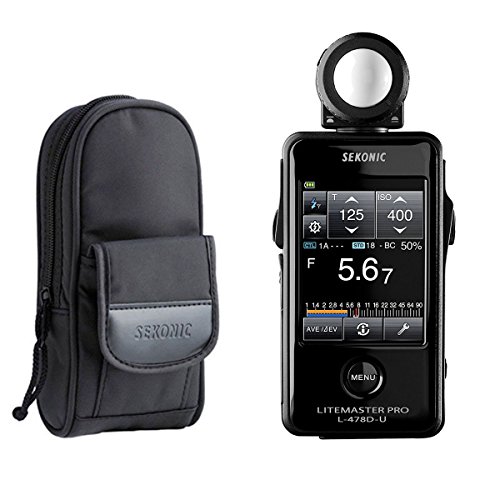Sekonic LiteMaster Pro L-478D-U Light Meter 401-474 with Sekonic Deluxe Case for L-478-Series Meters