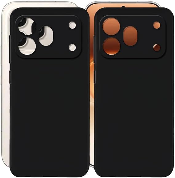 for Honor 600 Pro 6.5インチケース、ブラック耐衝撃バンパースリーブ、電話ケース落下保護シェル フルボディ超薄型ソフトシリコンカバー - 2パック