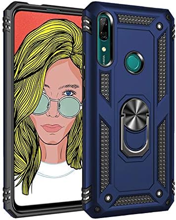 Case for Huawei P Smart Z / Y9 Prime 2019 Case,360 Degree Rotating Ring Holder Kickstand Case for Huawei P Smart Z STK-LX1 STK-L21 / Y9 Prime 2019 STK-LX2 STK-L22 STK-LX3 STK-L03B Case Cover Blue