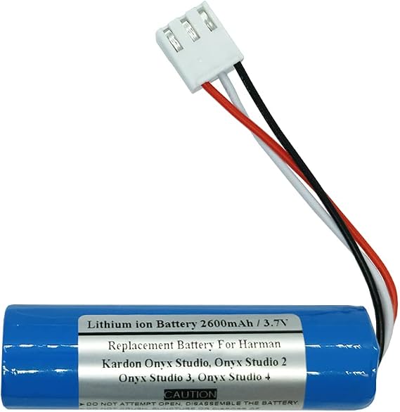 2600mAh 3.7V Replacement Battery for Harman Kardon Onyx Studio, Ony x Studi o 2, Onyx Studio 3, Ony x Studi o 4, li11b001f