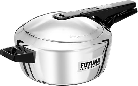 Futura Stainless Steel 4L Pressure Cooker Induction Compatible