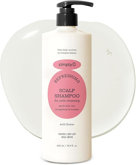 SimplyO Saç Derisi Ve Saç Bakımı Için Doğal Çözüm | Refreshing Scalp Shampoo Wild Flower, Kore'den Ithal