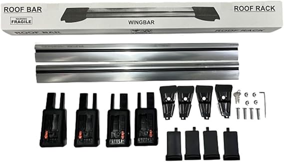 Aerodinamik Ve Kilitlenebilir Ara Atkı Uyumlu Mitsubishi Pajero MK3 1999–2006 Gümüş Eloksal