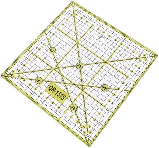 Qr-1515 Kapitone Terzi Modelist Kırkyama Patcwork Plastik Kesim Cetveli