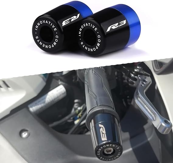 Motorcycle Handlebar Ends Fit for YZF R3-2024 2025 All Year Grips Handle Bar Cap End Plugs 2023 YZF R3 Accessories 2024 YZF R3 Accessories 2025 YZF R3 Accessories 2023