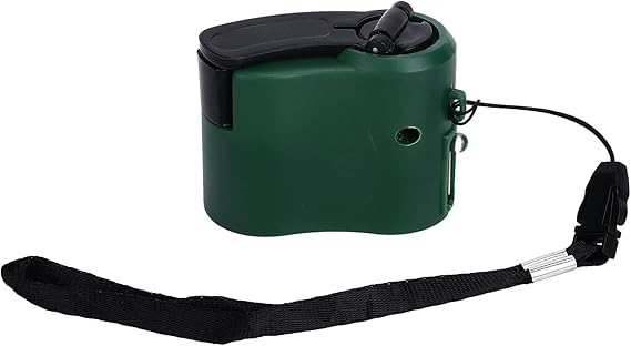 USB Hand Crank Portable Cell Phone Charger with LED Light - 5V Output for Hiking, Camping, Emergency