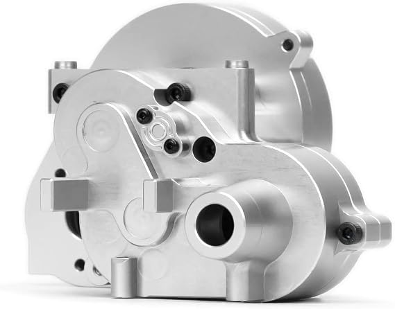 Palumma RC Gearbox Housing, Aluminum Gearbox Housing Cover for AXIAL 1/10 RBX10 RYFT 4WD RC Crawler Car Gear Box Shell Upgrade Parts(silver), Silver, RC Gearbox Housing