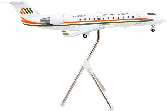 GeminiJets G2AWI1244 Air Wisconsin CRJ-200LR Retro Livery N471ZW; Scale 1:200