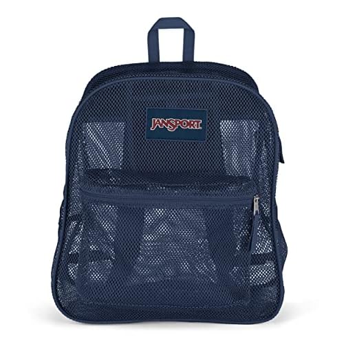JanSport Mesh Pack - See Through Backpack Ideal for Class, Work, Travel, or Beach Outings, Navy