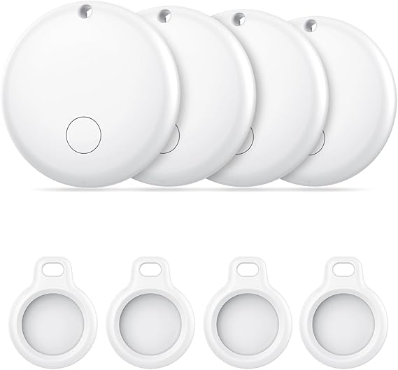 Android Air Tracker, Bluetooth Tracker Tags, Work with Google's Find Hub(Android), Smart Tags for Luggage, Wallet, Vehicles, Keys (Not for iOS) 4 Pack