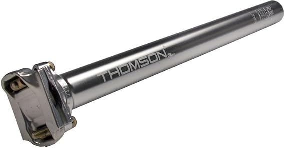 Thomson Elite Bicycle Seatpost (Straight, 31.6X367mm, Silver) | Thomson Elite 7000 Aluminum Seatpost 31.6mm x 367mm - , Lightweight & Ultra-Strong