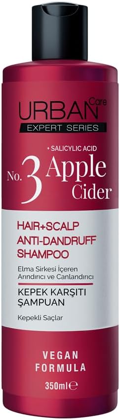 Urban Care Expert No.3 Apple Cider & Salycylic Acid Kepek Karşıtı Saç Bakım Şampuanı, 350 ml