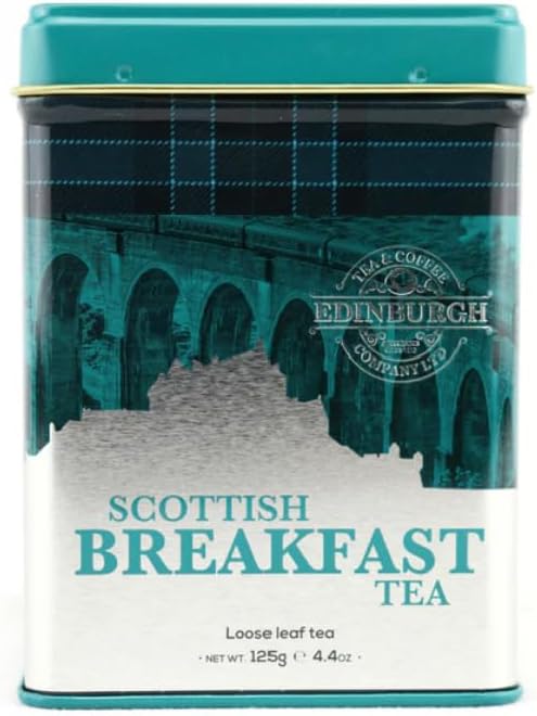 Scottish Breakfast Tea Caddy Edinburgh Tea and Coffee Scotland Gift Loose Leaf Tea